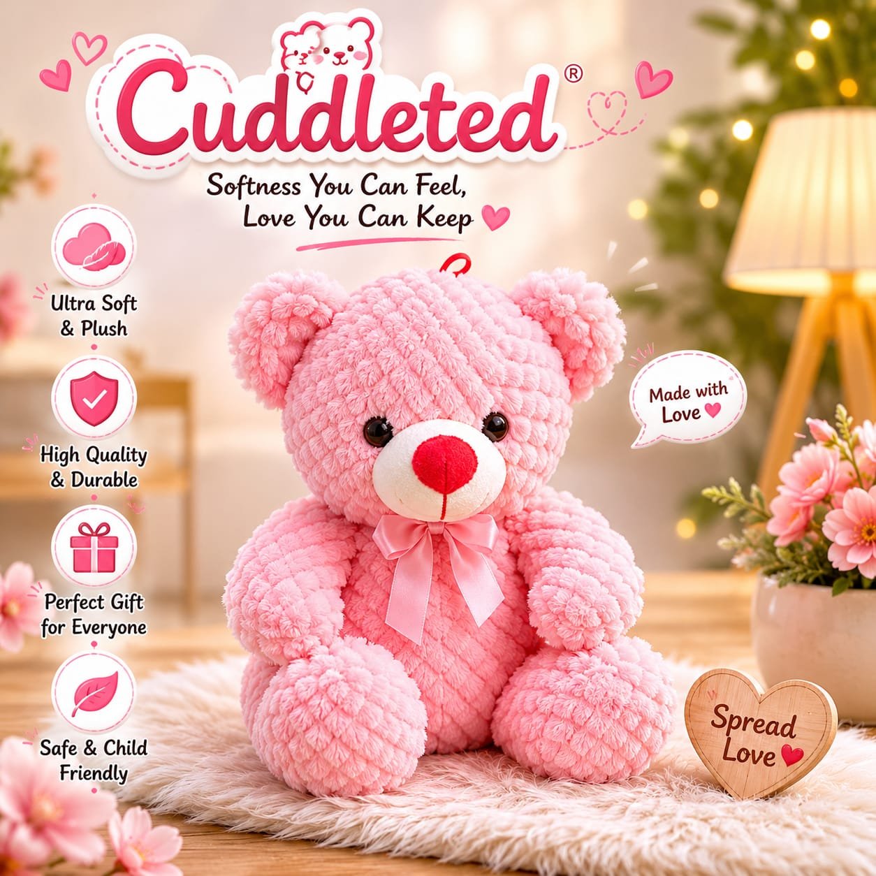 pink teddy bear